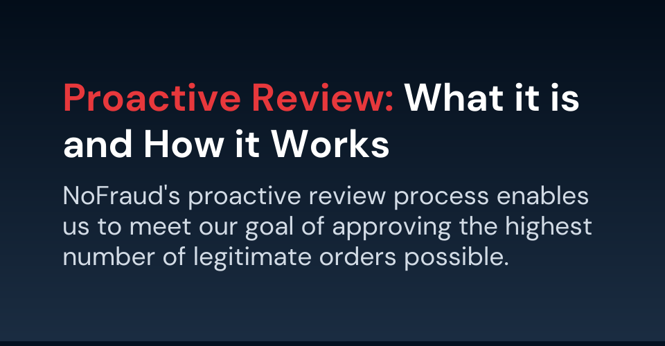 Proactive Review