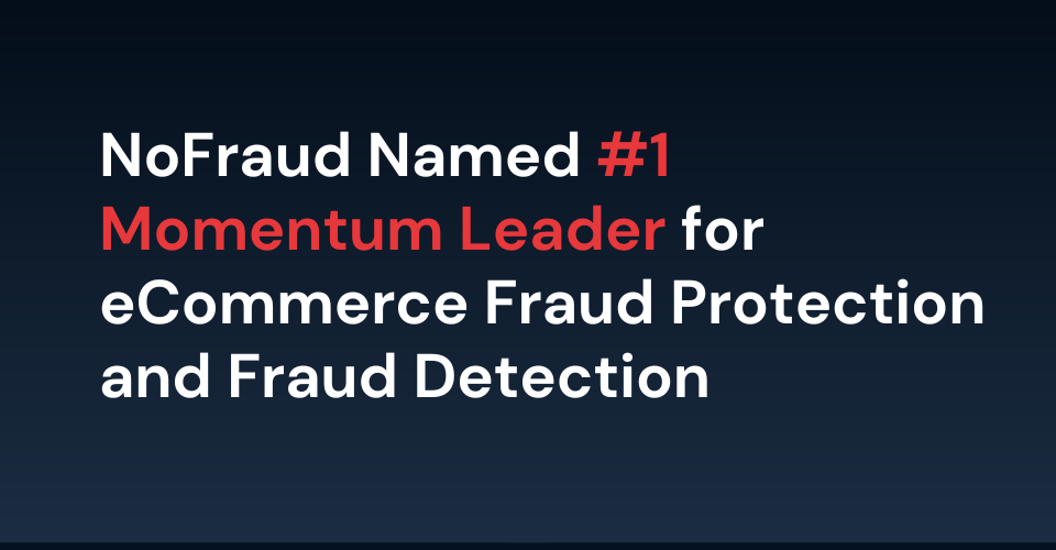 NoFraud Named #1 Momentum Leader by G2